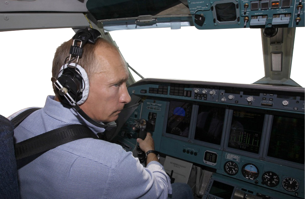 Putin Flight Flying Vladimir Putin Png - Putin Pilot Clipart (990x647), Png Download