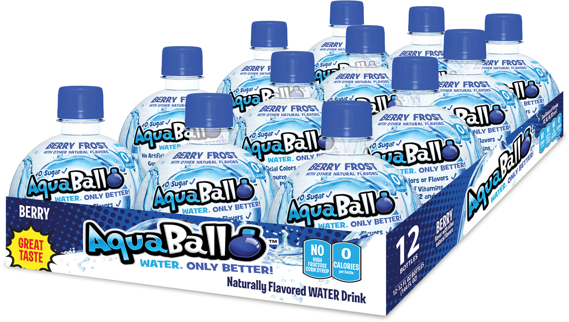 12pack Berry Frost - Aquaball Clipart (1920x1198), Png Download