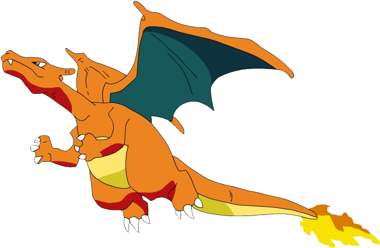 Pokemon Charizard Png - Charizard Flying Side View Clipart (751x489), Png Download