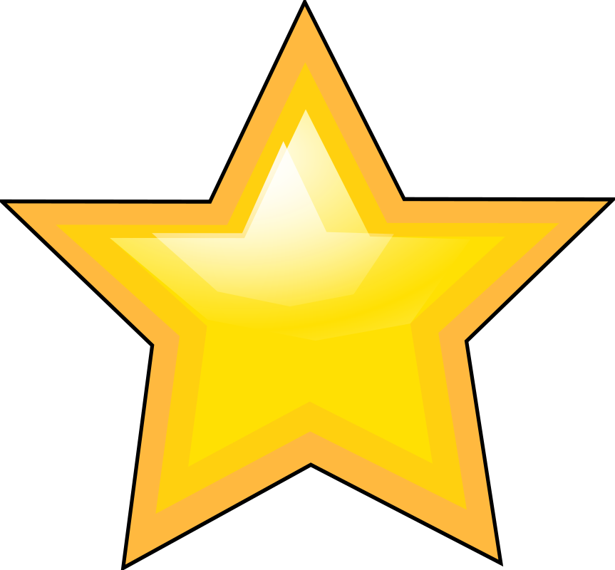 Medium Image - Clip Art Gold Star - Png Download (863x800), Png Download