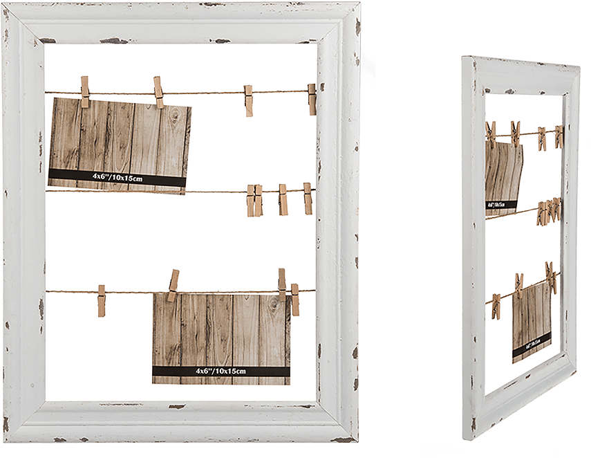 Cornice Con Fili E Mollette Clipart (945x709), Png Download