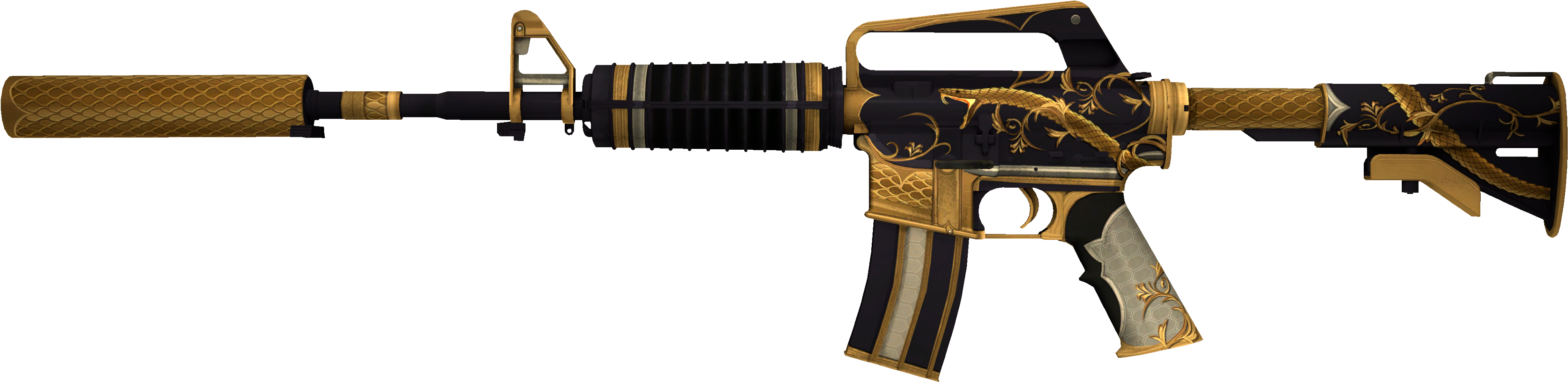 S657 - Csgo Golden Coil Png Clipart (3868x1062), Png Download