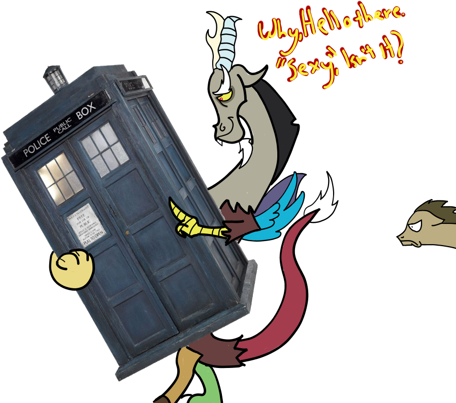 Discord, Doctor Who, Doctor Whooves, Draconequus, Safe, - Earls Court Clipart (1000x800), Png Download