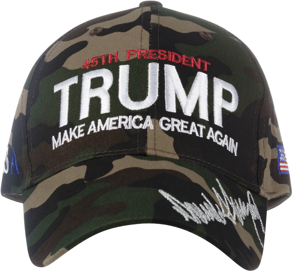 Trump, Camo Hat, Camouflage Hats Make America Great - Camo Trump Hat Clipart (1024x1024), Png Download