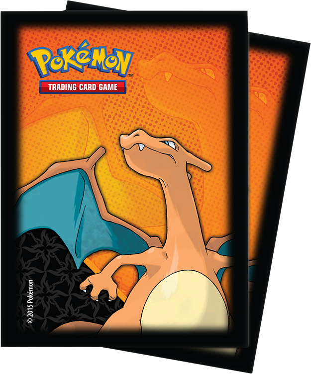 Pokemon - Pokemon Charizard Card Sleeves Clipart (625x753), Png Download