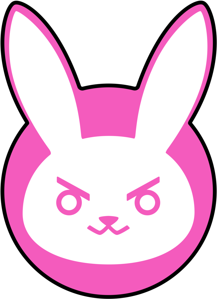 Dva Bunny Png - Dva Bunny Spray Clipart (772x1036), Png Download