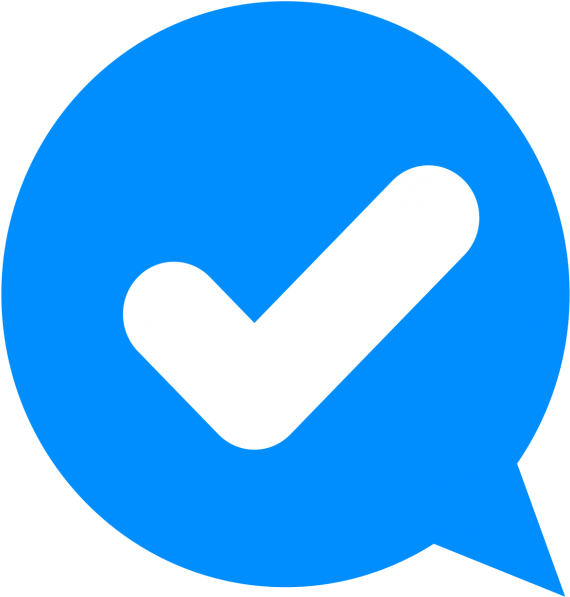 Blue Tick Icon Png Clipart (715x682), Png Download