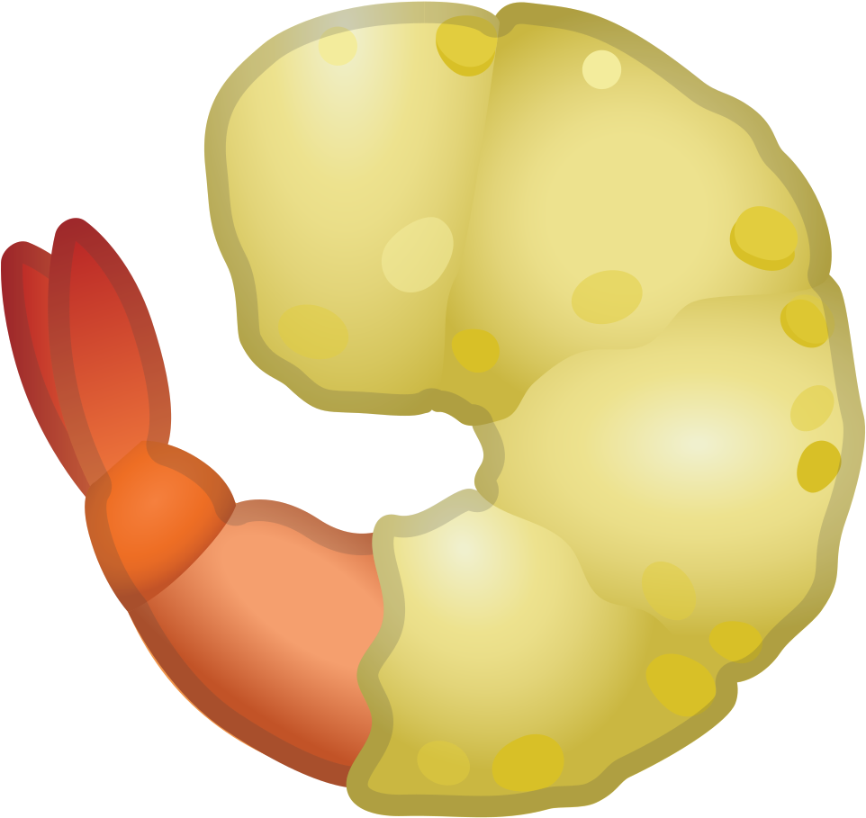 Fried Shrimp Icon - 🍤 Emoji Anlamı Clipart (1024x1024), Png Download