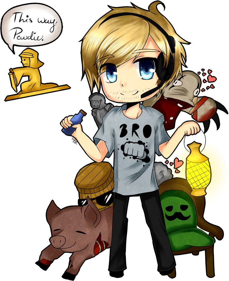 Blog-0427280001362331840 - Pewdiepie Best Fan Art Clipart (900x1000), Png Download