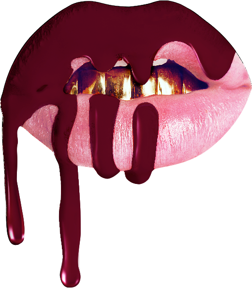 Tongue Clipart Transparent Tumblr - Kylie Jenner Logo Lips - Png Download (534x607), Png Download