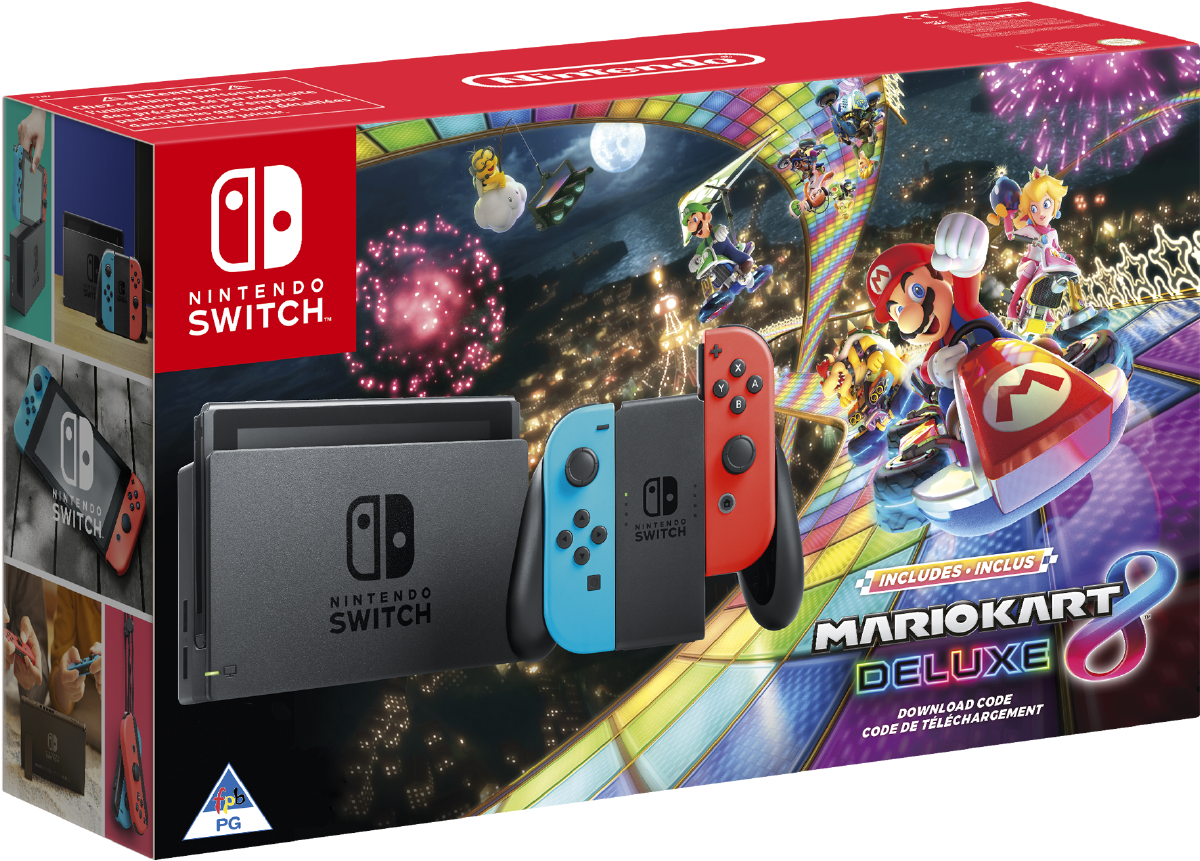 Nintendo Switch Mario Kart 8 Deluxe Edition , Png Download Clipart (1200x861), Png Download
