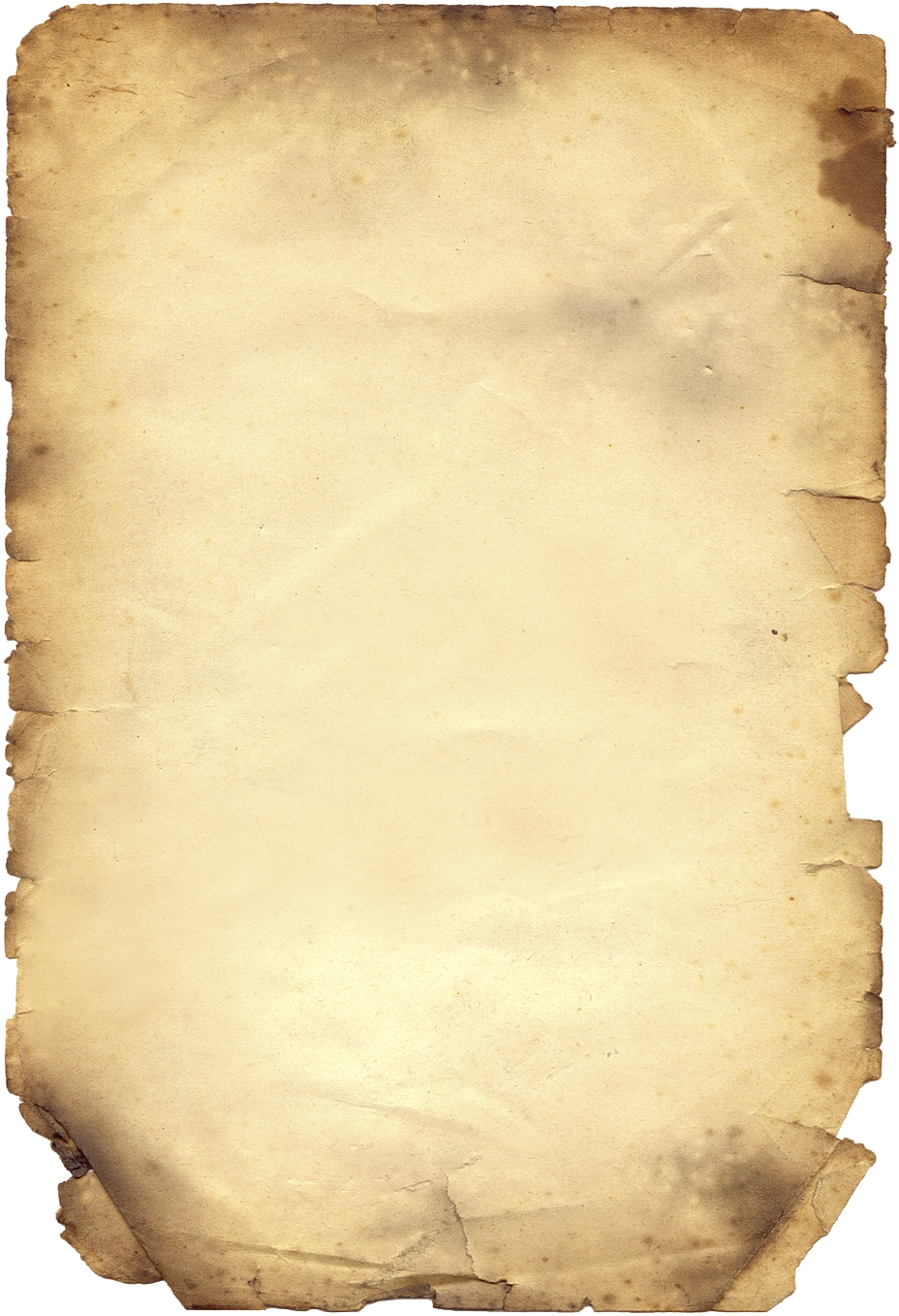 Old Parchment Paper Clipart - Png Download (979x1375), Png Download