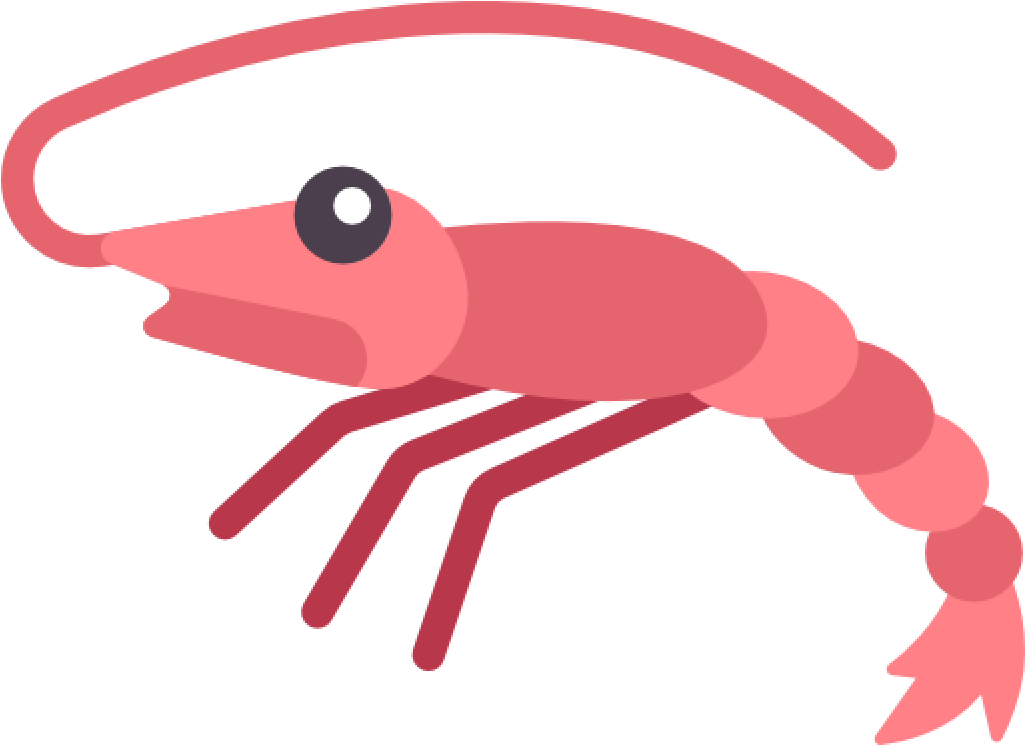 Shrimp Clipart Free 19 Seafood Graphic Royalty Free - Transparent Background Shrimp Clip Art - Png Download (1024x1024), Png Download