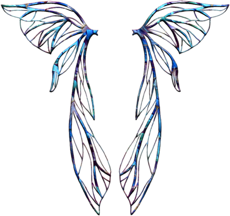 Angel Wings Clipart - Black And White Fairy Wings - Png Download (807x768), Png Download