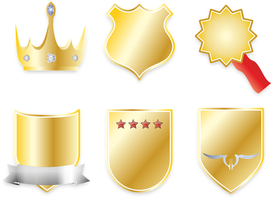 Crown, Coat Of Arms, Banner, Shield, Gold, Star, Order - Transparent Template Coat Of Arm Png Clipart (960x702), Png Download