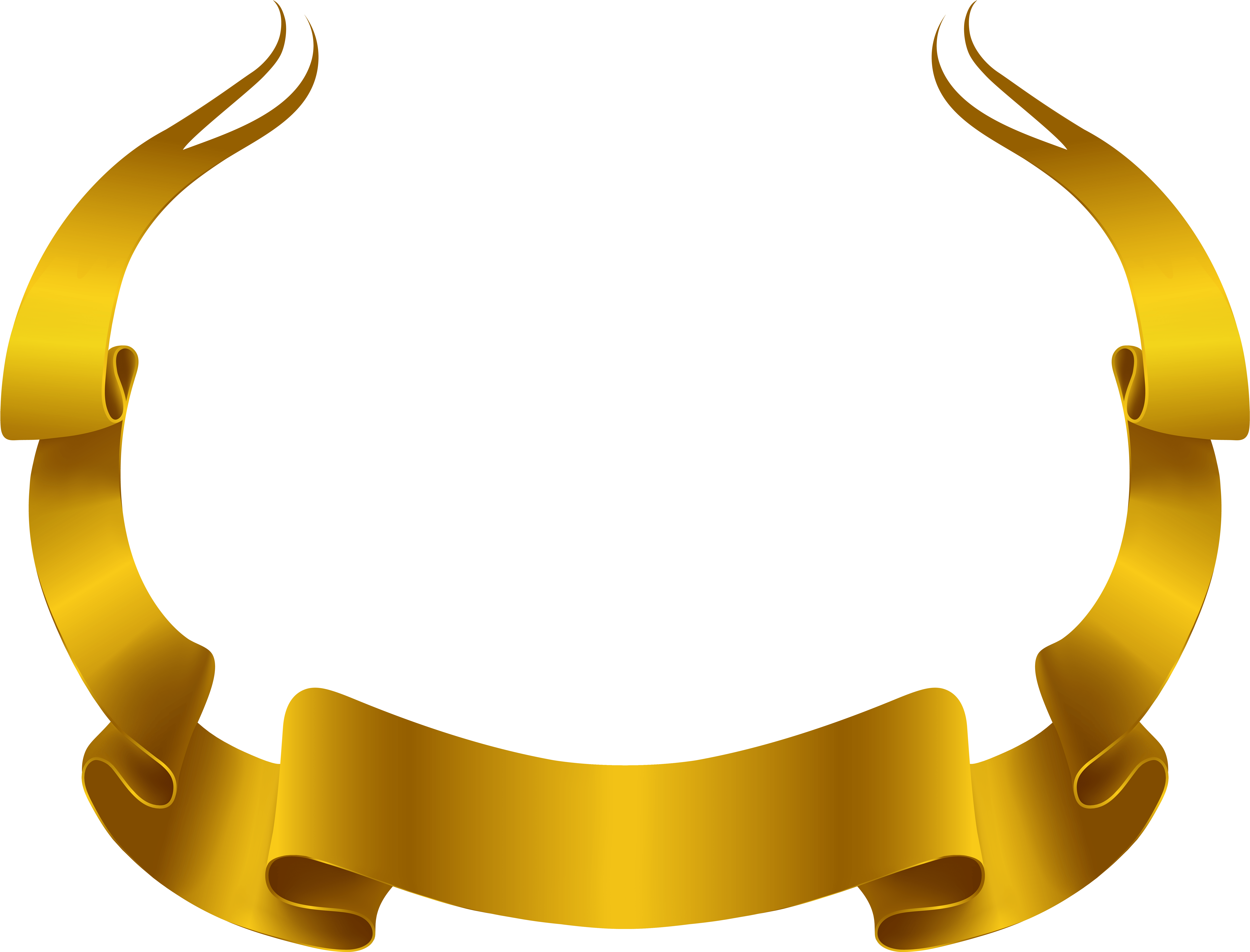 Gold Banner Png Clipart (8000x6101), Png Download