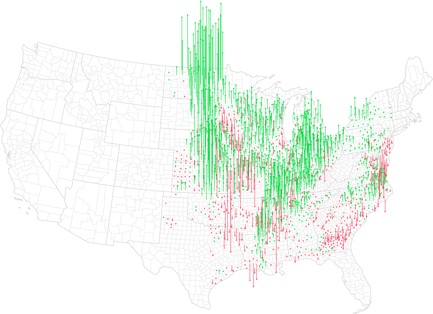 But This Year It Lost Its Crown As The Most-planted - 2012 Us Presidential Election Results Map By County Clipart (1464x1061), Png Download