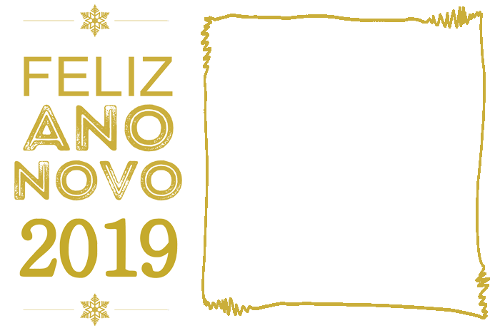 Colagem De Foto Feli - Molduras Feliz Ano Novo 2019 Clipart (700x467), Png Download
