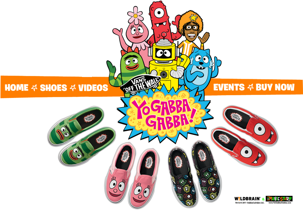 Vans Yo Gabba Gabba Shoes , Png Download - Vans Yo Gabba Gabba Shoes Clipart (984x682), Png Download