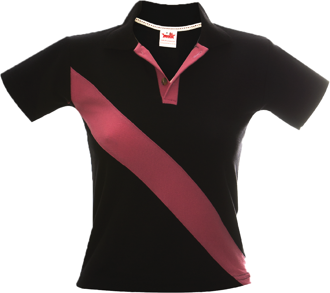 Polo Dama Franja Cruzada Clipart (1417x1417), Png Download