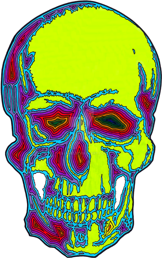 Scull Sticker - Skull Clipart (1024x1024), Png Download