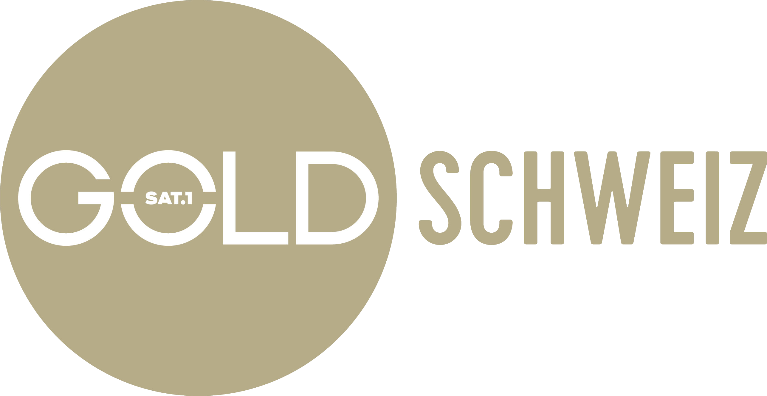 1 Gold Schweiz Logo 2019 - Circle Clipart (2573x1331), Png Download