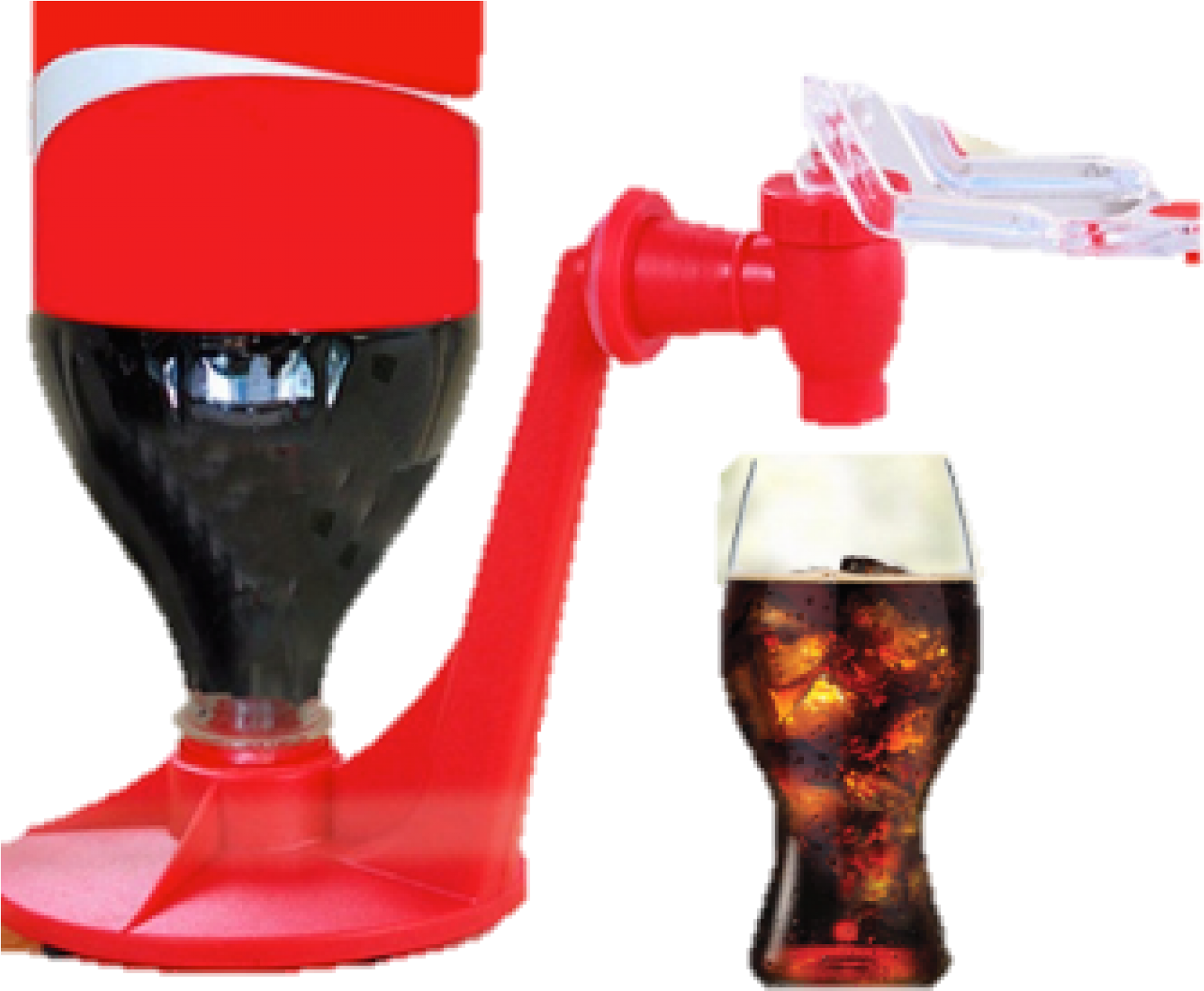 Dispensador De Gaseosas Casero - Dispenser Coke Clipart (1600x1309), Png Download