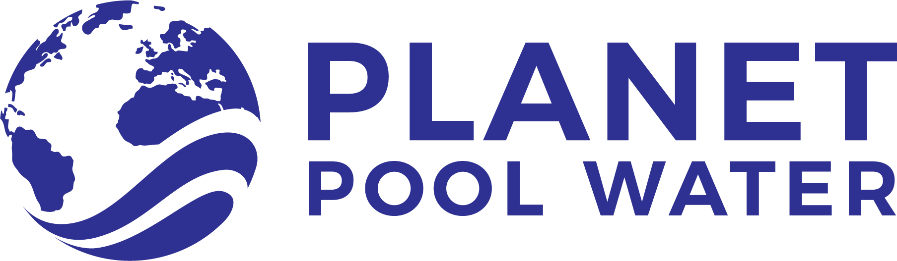 Planet Pool Water - Electric Blue Clipart (1807x527), Png Download