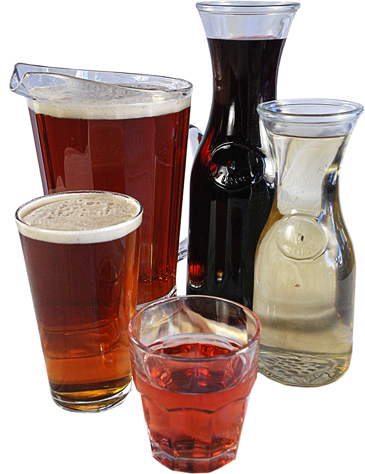 A Carafe Of Wine And A Pitcher Of Beer - Sazerac Clipart (829x1239), Png Download
