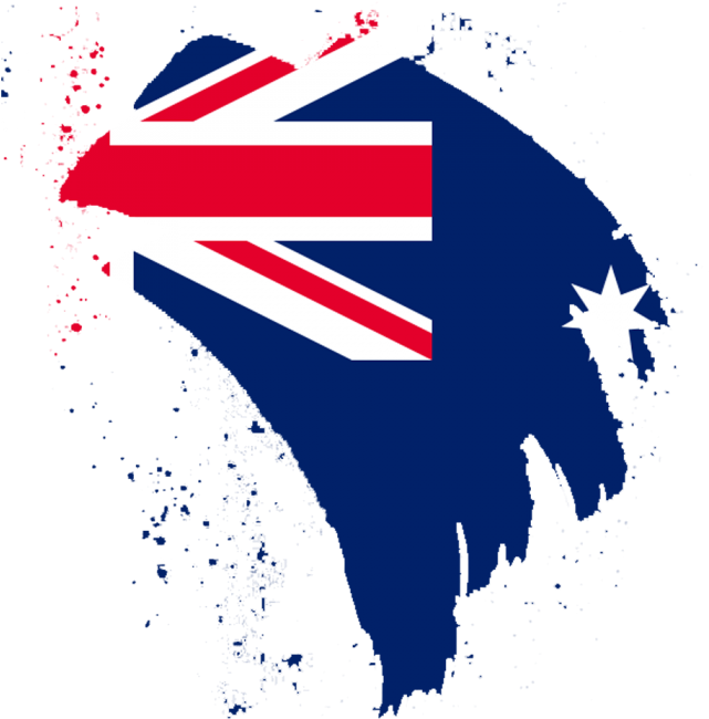 3d Map Of Australia Day Greetings Png - Flag Of Australia Before Federation Clipart (700x700), Png Download
