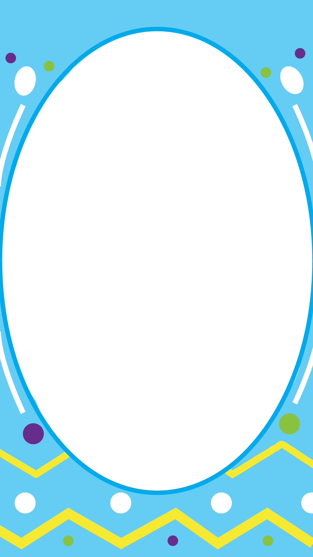 Easter Egg Frame - Circle Clipart (1080x1920), Png Download