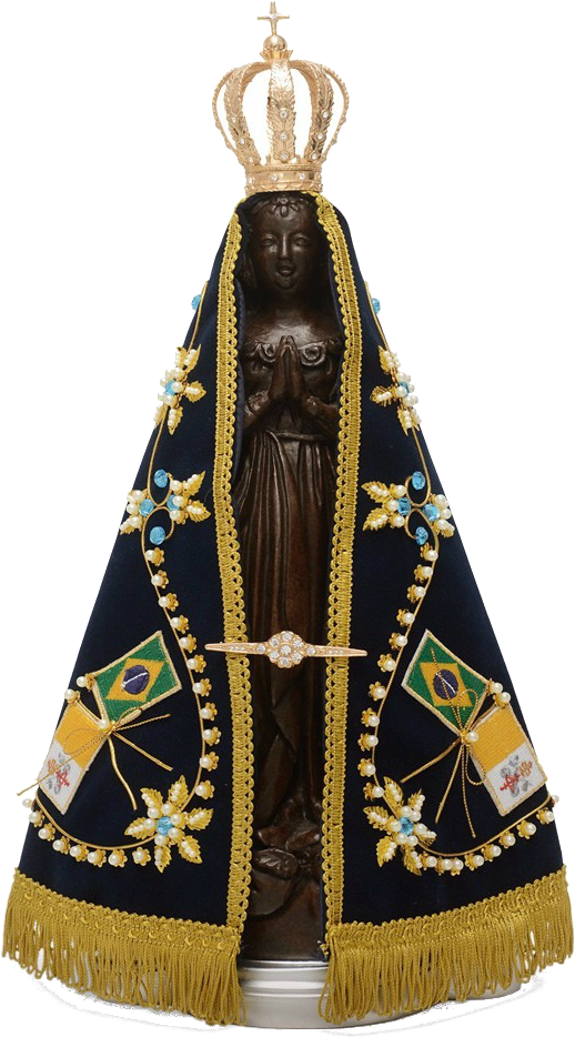 Nossa Senhora Aparecida, Rogai Por Nós - Frases De Músicas Católicas Para Status Clipart (1000x1000), Png Download