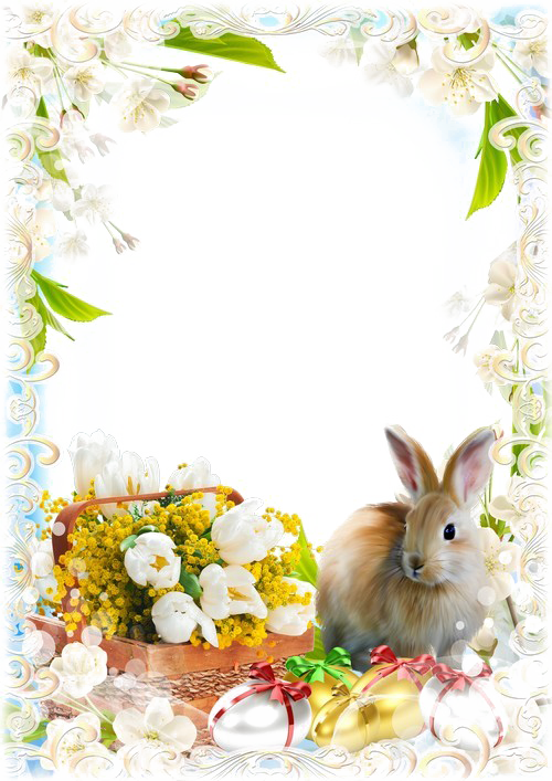 Easter Frames Transparent Image - Transparent Easter Frame Clip Art - Png Download (500x707), Png Download