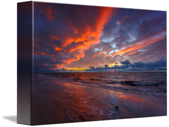 "cape Cod National Seashore Sunset December" By Dapixara - Cape Cod National Seashore Clipart (650x489), Png Download