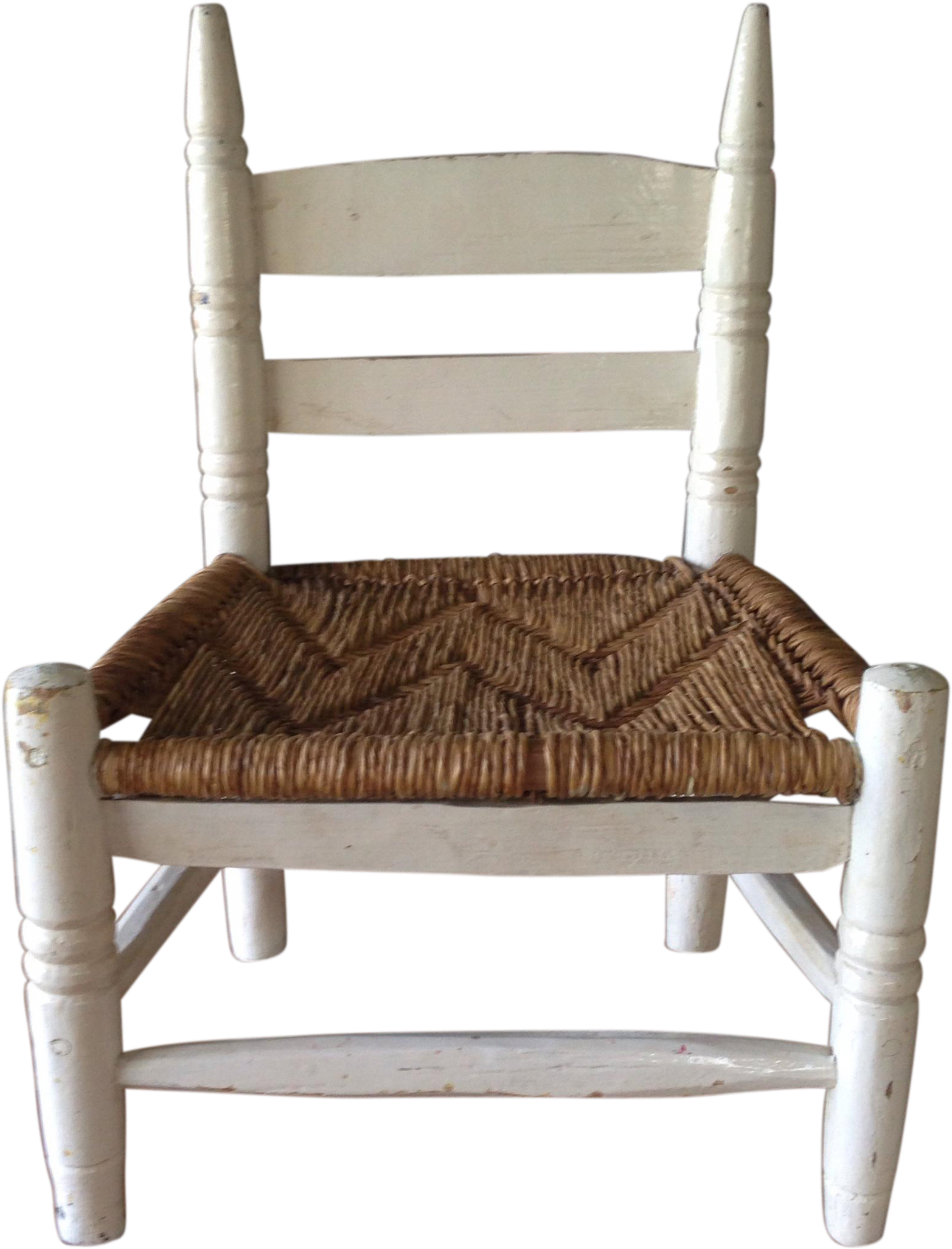This Vintage Wood Child's Chair With Brown Rush Seat - Rocking Chair Clipart (1738x2280), Png Download