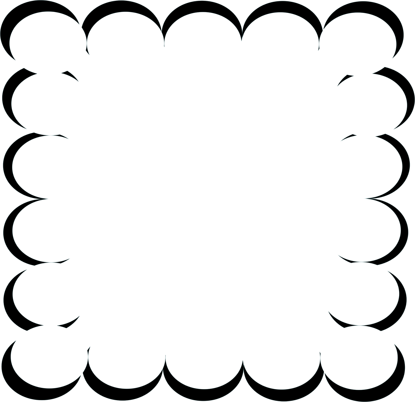 Scalloped Whisp Frame Scrapgraphicsdotcom - Circle Clipart (1600x1552), Png Download