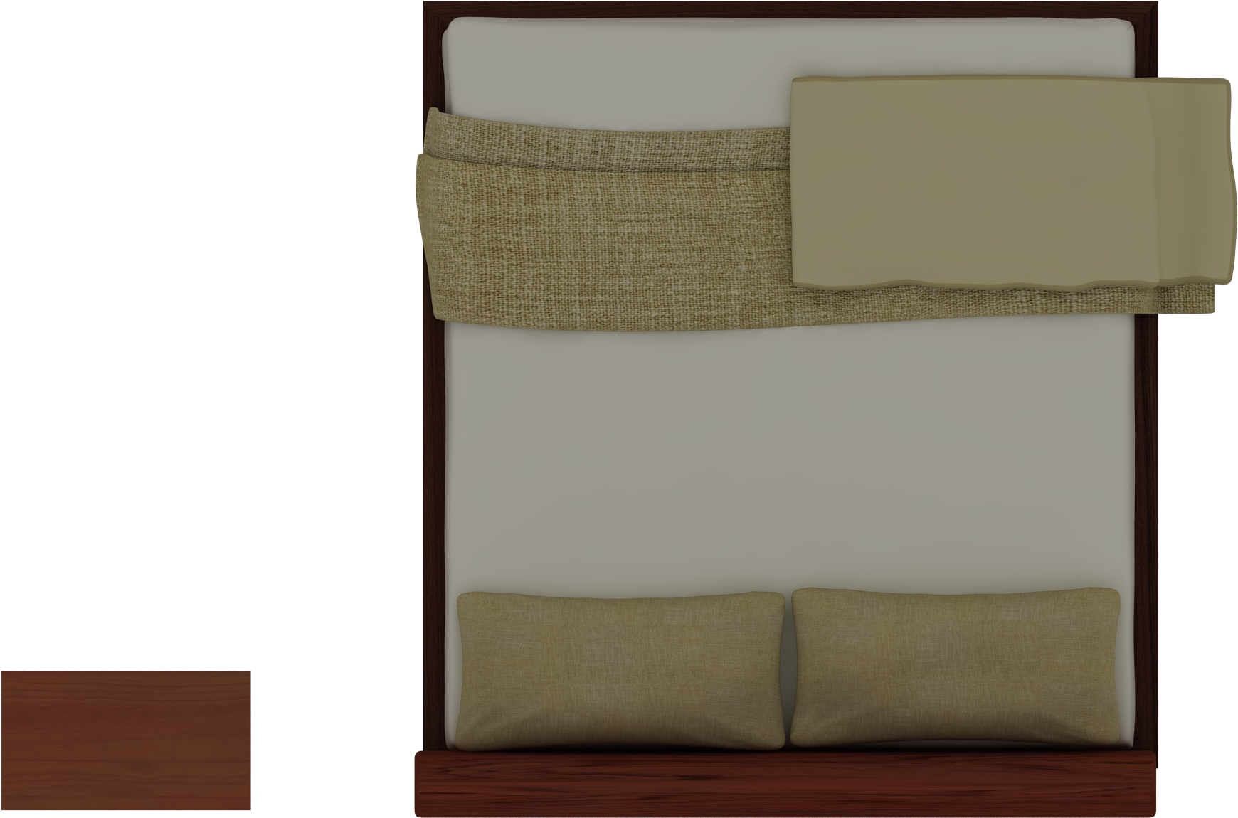 Cama Prin 2 - Camas En Planta Para Photoshop Clipart (2000x2000), Png Download