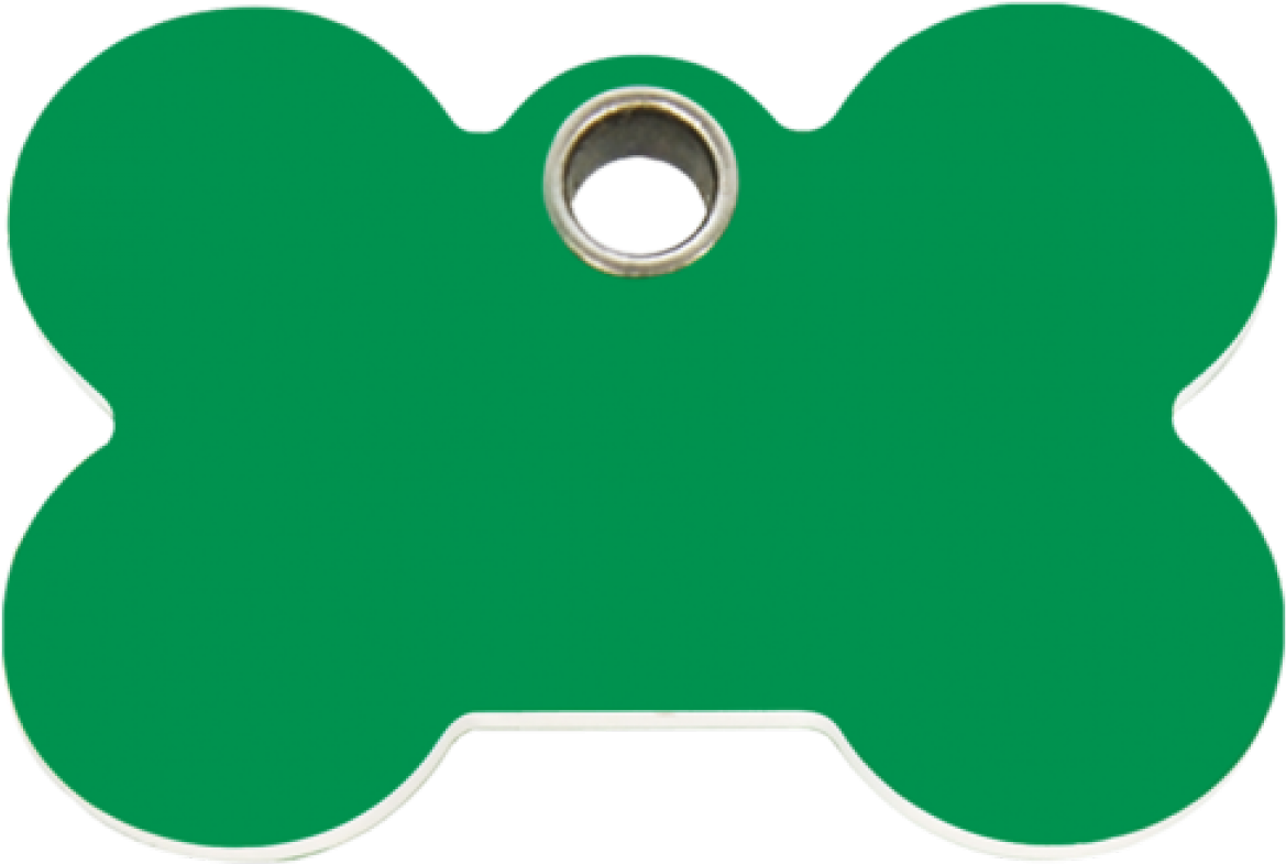 Green Bone Plastic Pet Tag - Sticker Clipart (1200x1200), Png Download