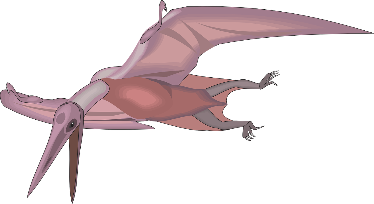 Bird Flying Wings Dinosaur Png Image - Khung Long Bay Png Clipart (1280x699), Png Download