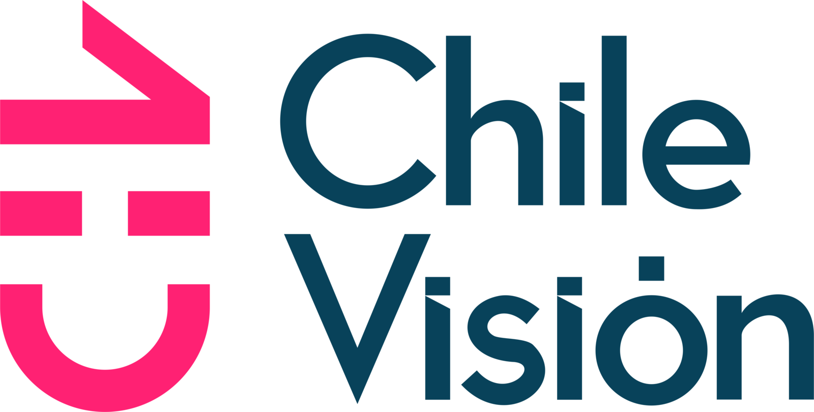 Chilevision Logo Clipart (1600x810), Png Download