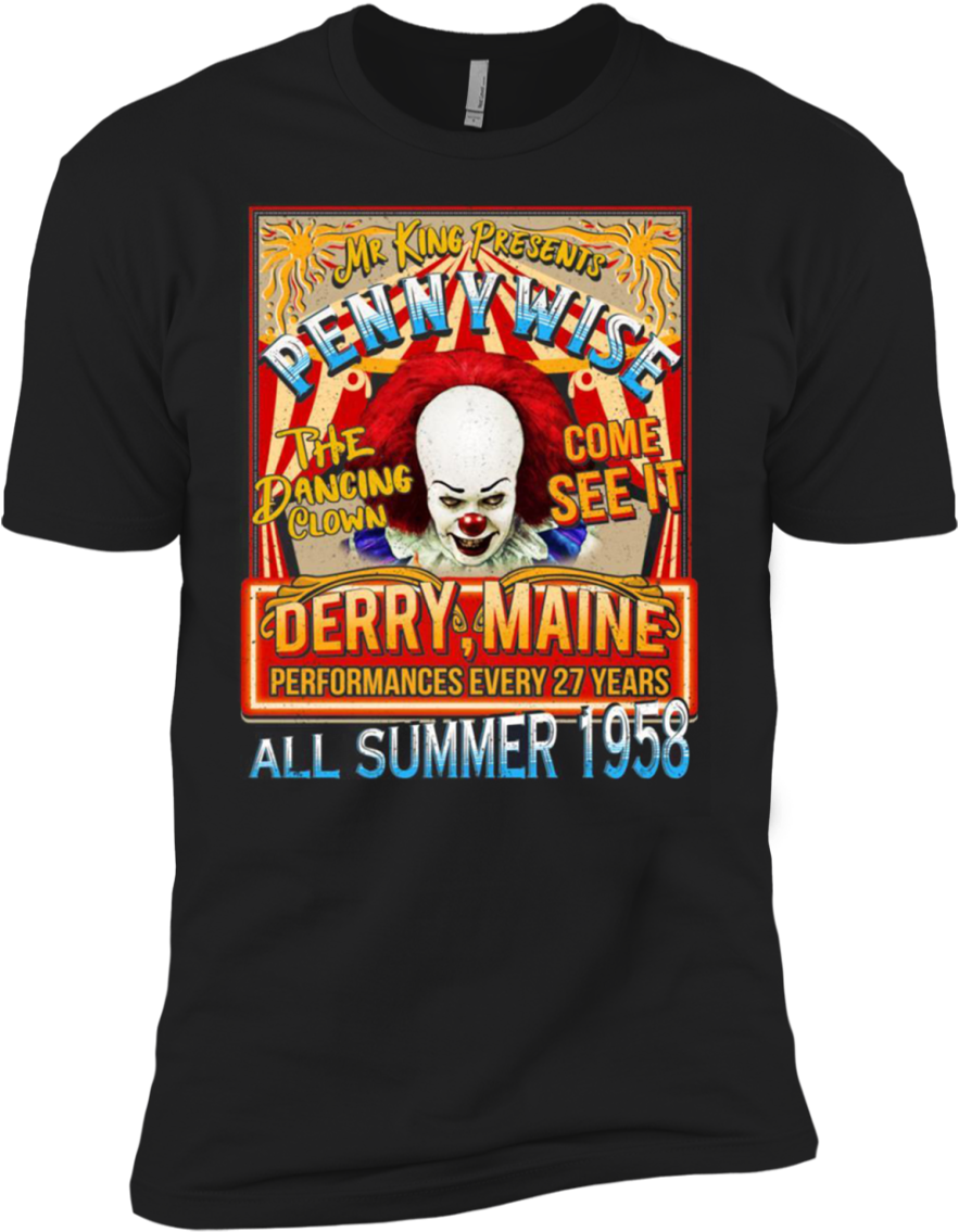 Mr King Presents Pennywise - Active Shirt Clipart (1155x1155), Png Download