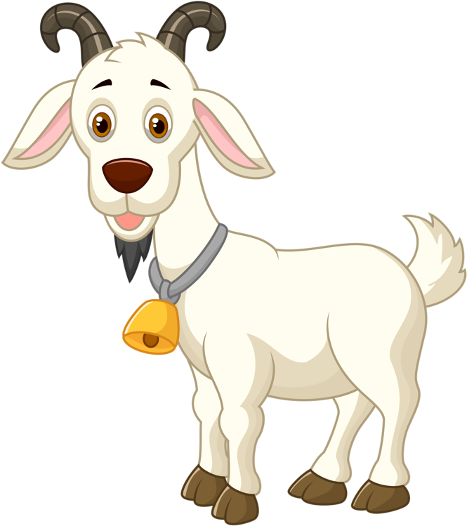 Farm Clipart Goat - Goat - Png Download (665x749), Png Download
