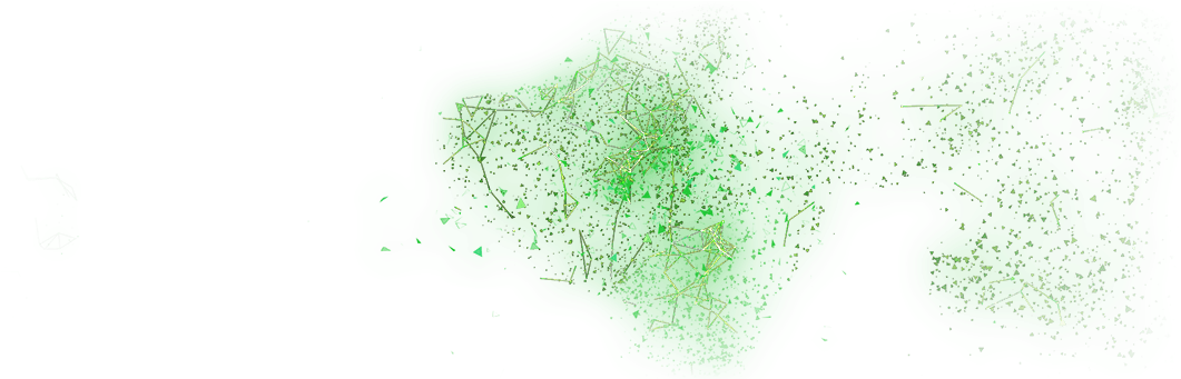 149 - Green Particles Png Clipart (1070x340), Png Download