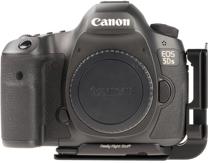 B5ds Aluminum Plate Attached To Canon Camera - L Plate Canon 5dsr Clipart (1100x1035), Png Download