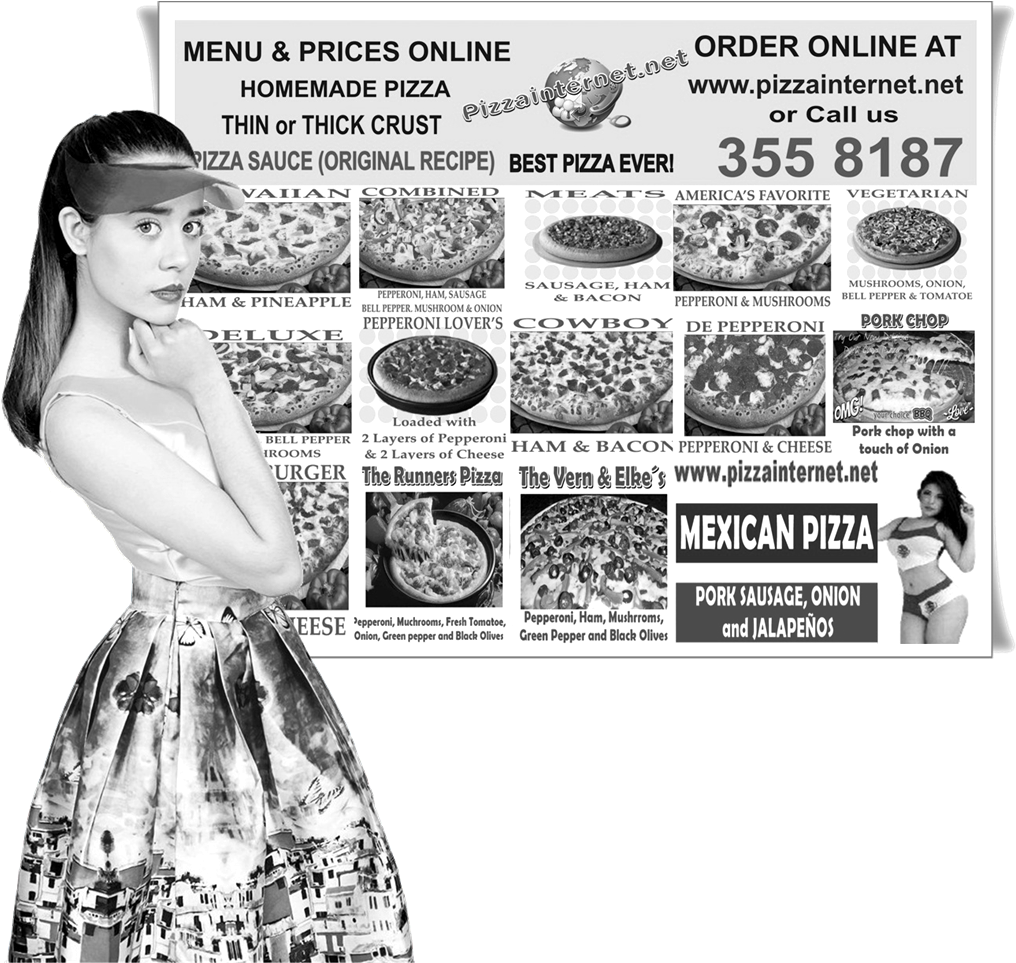 Gaty Menu Bw - Unhealthy Habits Clipart (1024x962), Png Download