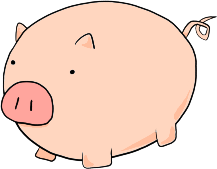 Domestic Pig Snout Clip Art - Domestic Pig - Png Download (761x592), Png Download
