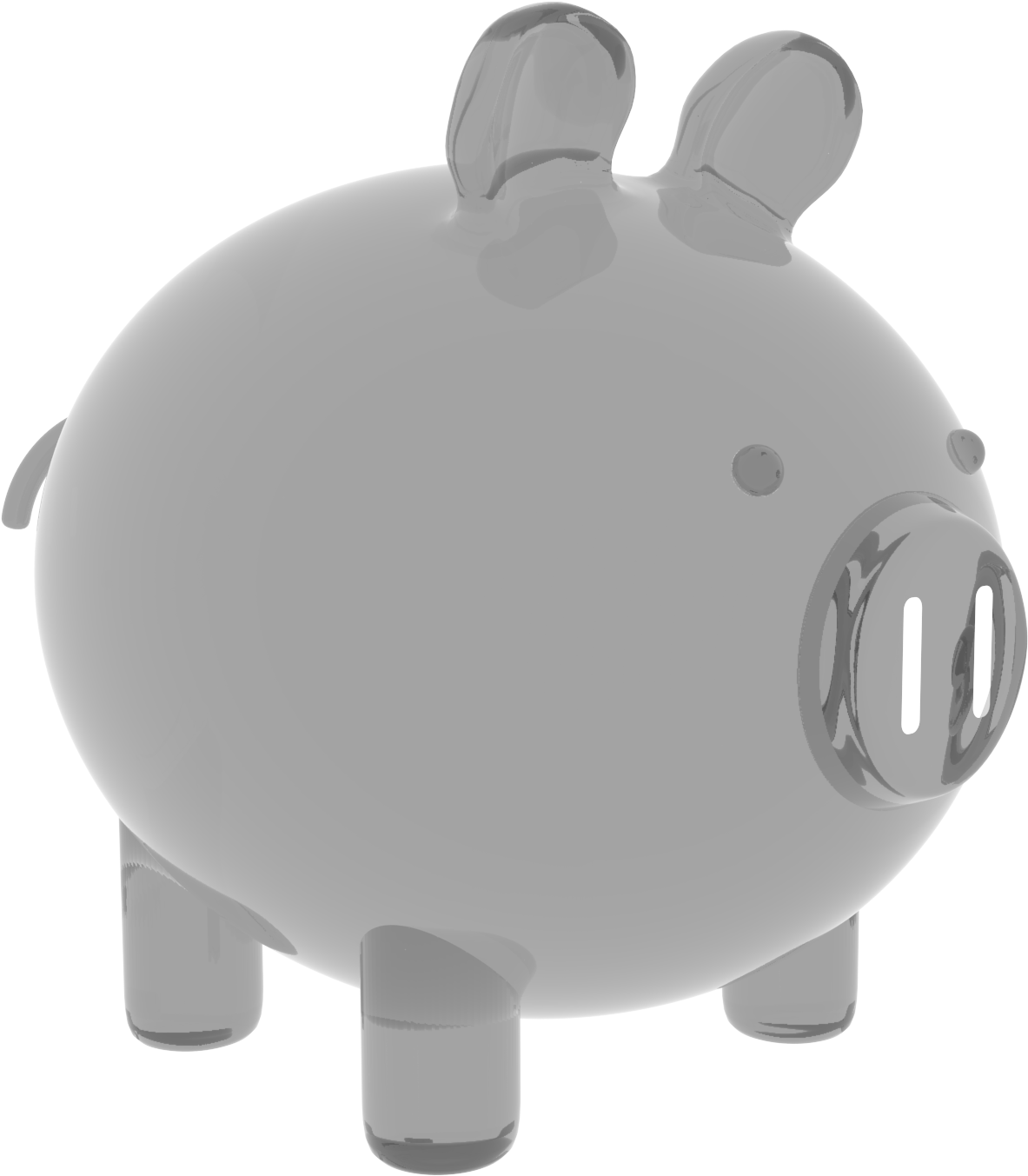 Pig Moneybox Png Clipart Picture - Domestic Pig Transparent Png (1218x1374), Png Download