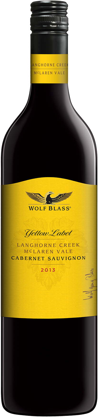 Wb Yl Cab Sauv - Wolf Blass Cabernet Sauvignon 2017 Clipart (440x1772), Png Download