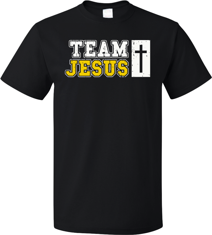 Standard Black Team Jesus - Tröjor Barn Clipart (804x1005), Png Download