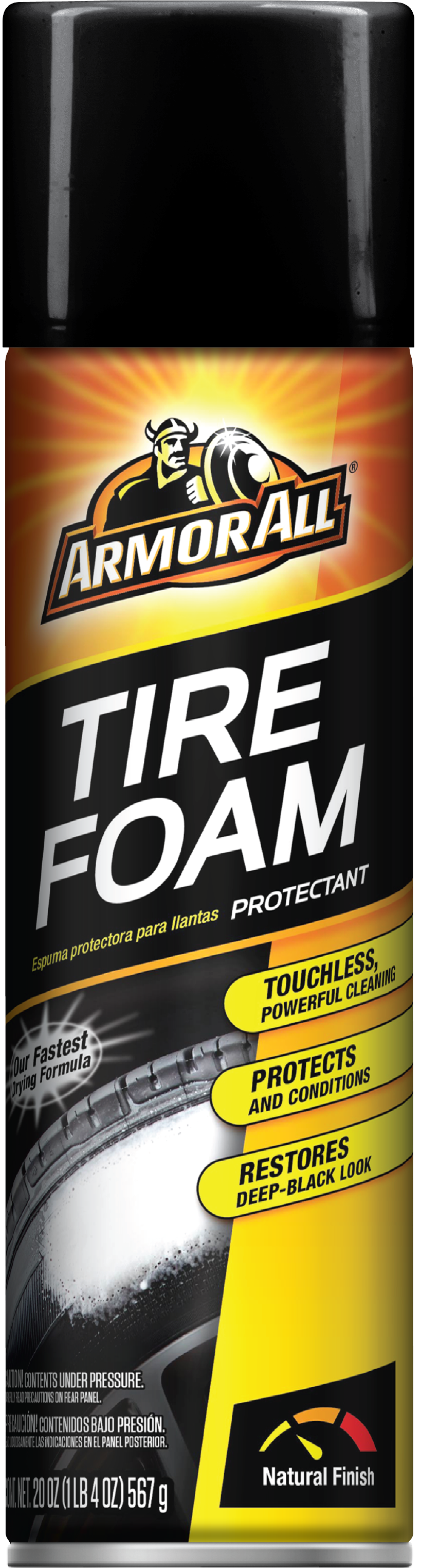 Armor All Tire Foam Protectant, 20 Oz, Tire Cleaning - Armor All Clipart (3150x3150), Png Download
